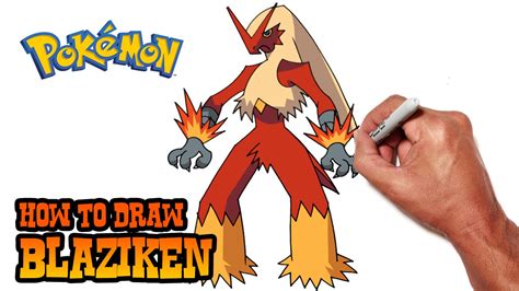 How to Draw Blaziken from Pokemon .
